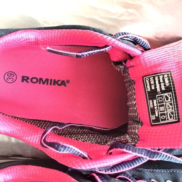 ROMIKA Women Leisure Shoes size 8.5 Navy blue/pink - Picture 5 of 8
